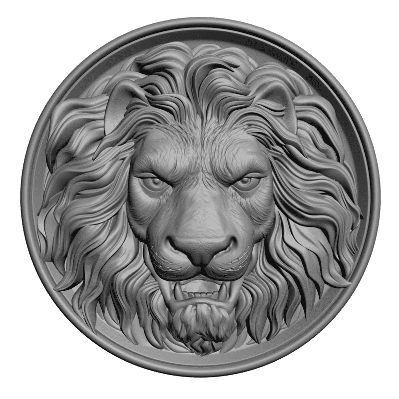 картинка Лев F1-143 3D-STL.COM
