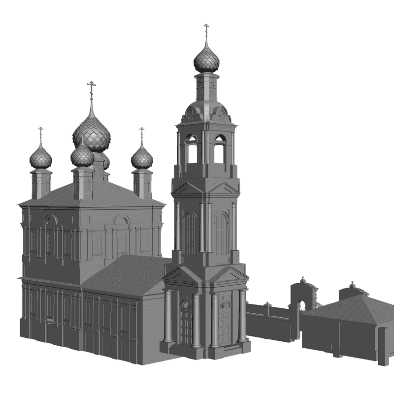 картинка Церковь H1-009 3D-STL.COM