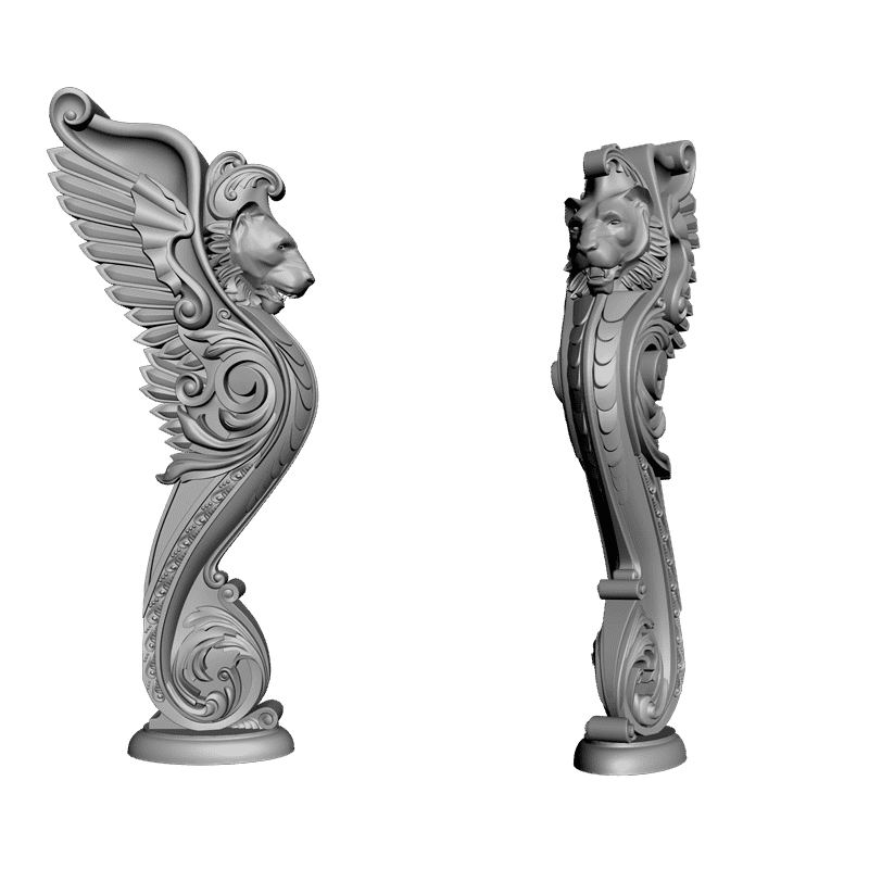 картинка Столб Грифон D17-011 3D-STL.COM