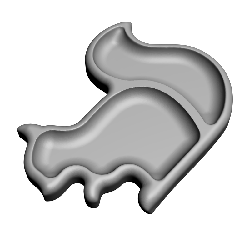 картинка Менажница Белка H5-122 3D-STL.COM