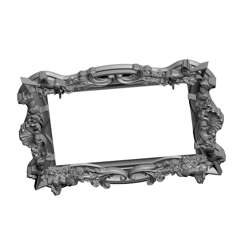 картинка Рамка резная под зеркало D14-683 3D-STL.COM