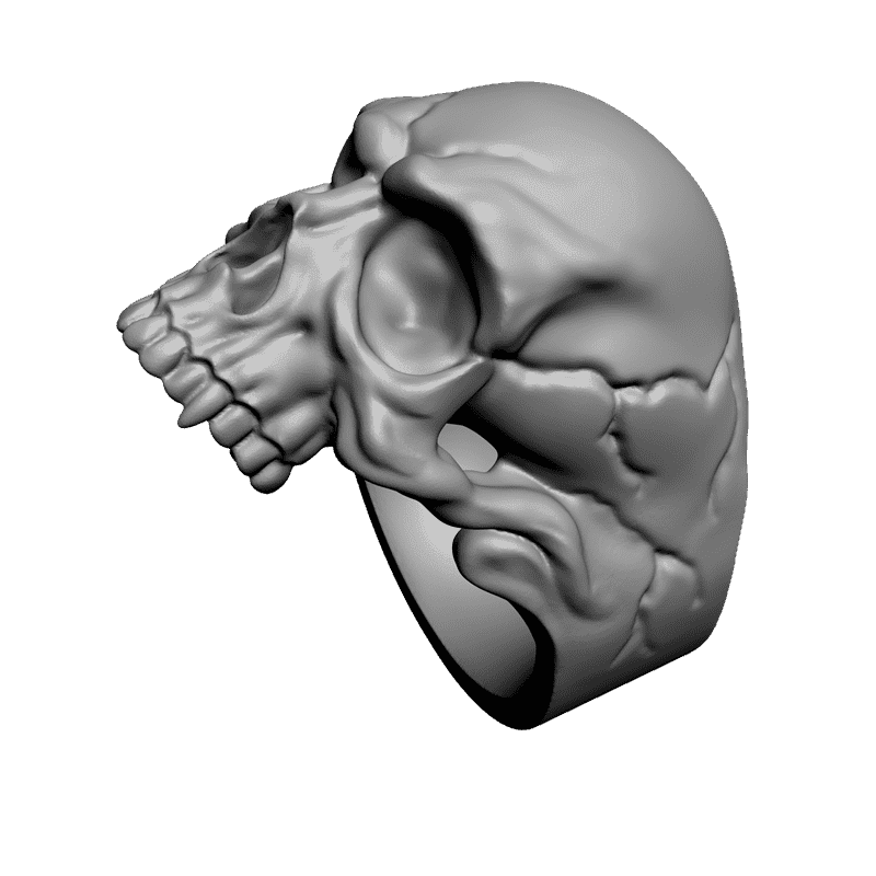 картинка Кольцо Череп RY2-017 3D-STL.COM