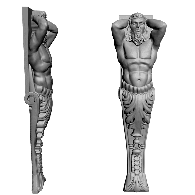 картинка Кронштейн резной D9-152 3D-STL.COM