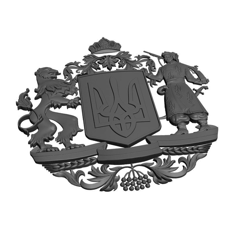 картинка Герб Украины RG1-019 3D-STL.COM
