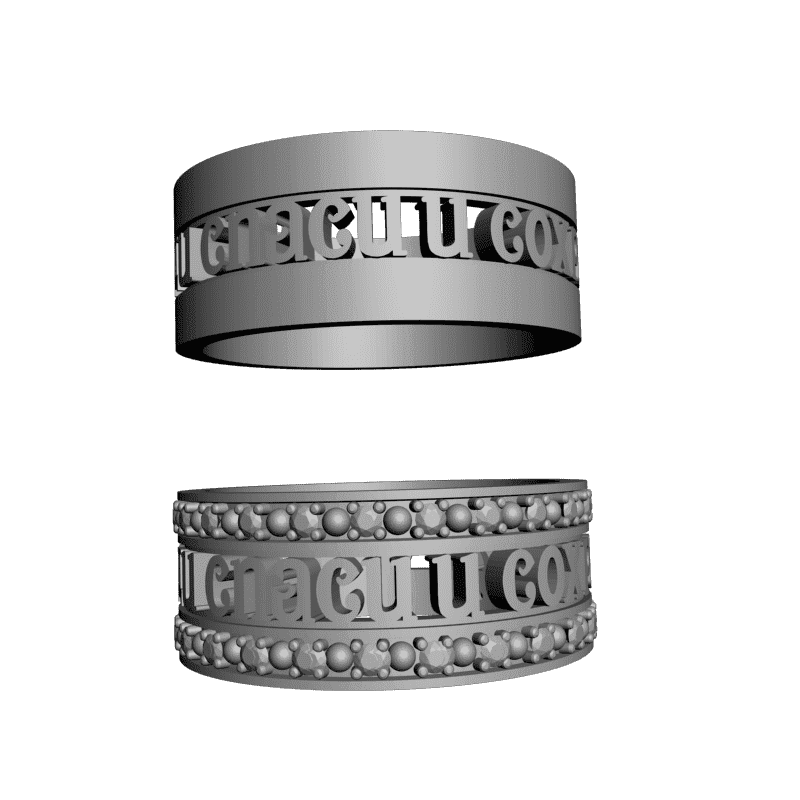 картинка Кольцо Спаси и сохрани меня RY2-080 3D-STL.COM