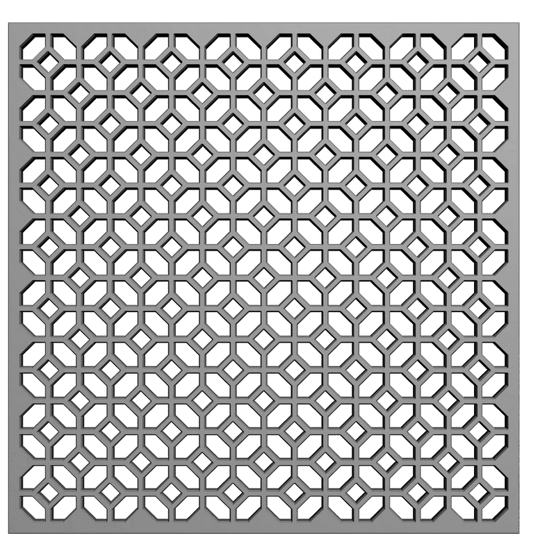 картинка Решётка резная D15-010 3D-STL.COM