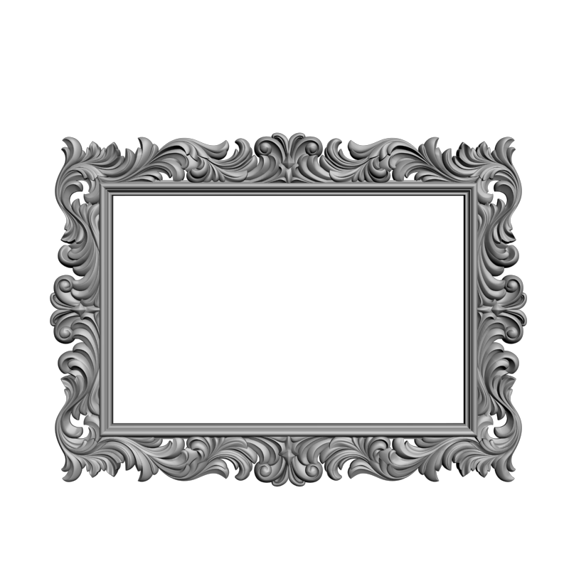 картинка Рамка резная D14-689 3D-STL.COM