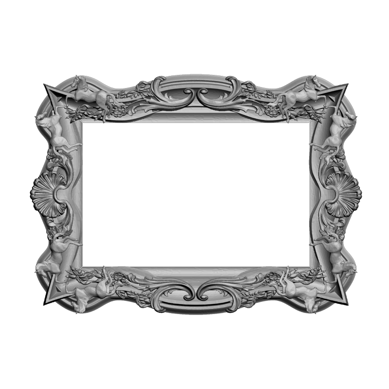 картинка Рамка резная под зеркало D14-683 3D-STL.COM