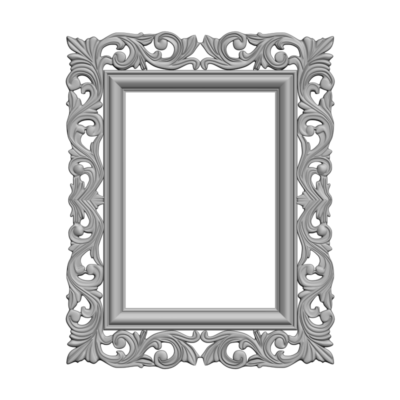 картинка Рамка резная под зеркало D14-667 3D-STL.COM