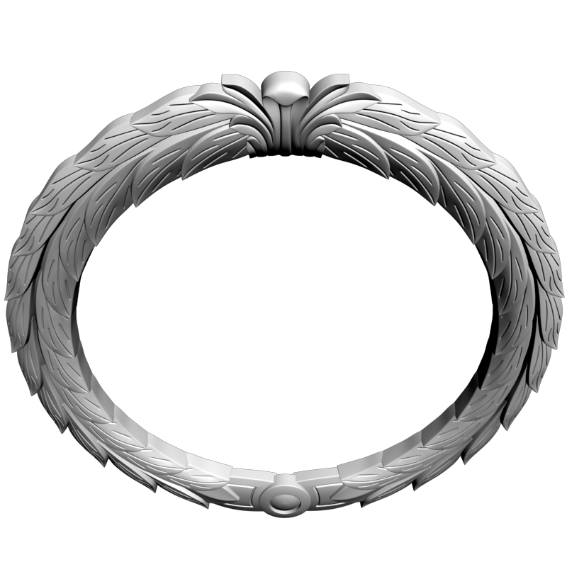картинка Рамка Венок D14-393 3D-STL.COM