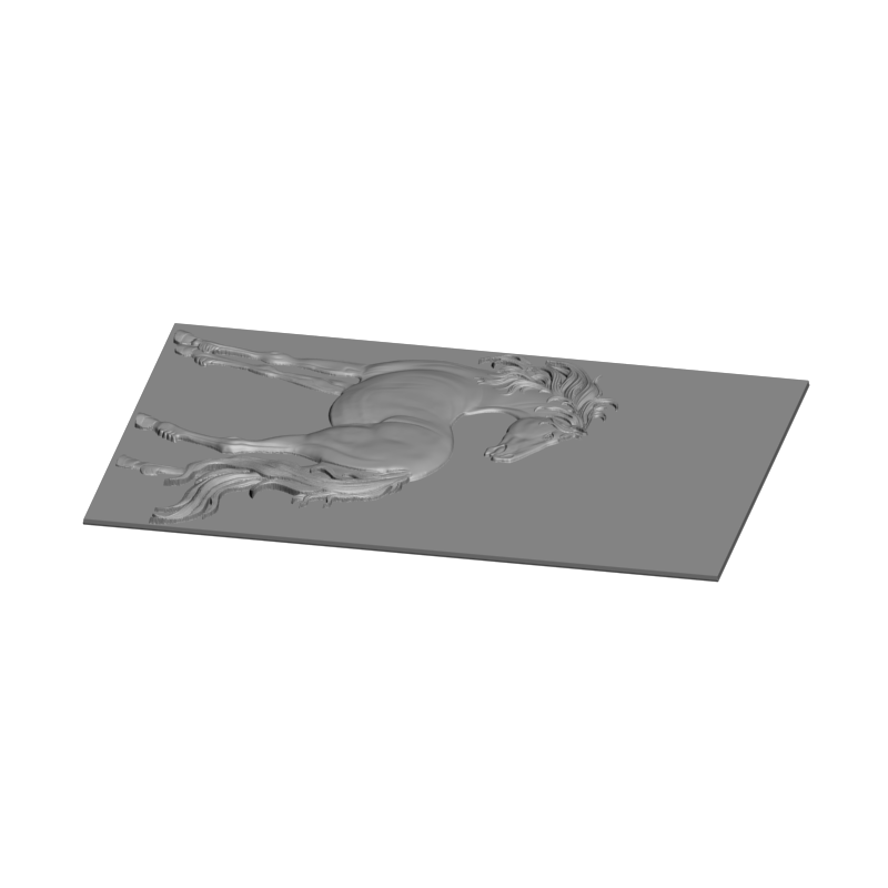 картинка Лошадь панно F1-317 3D-STL.COM