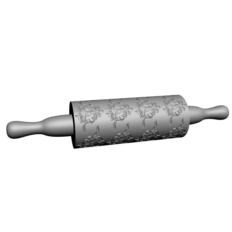 картинка Скалка с узорами H5-129 3D-STL.COM