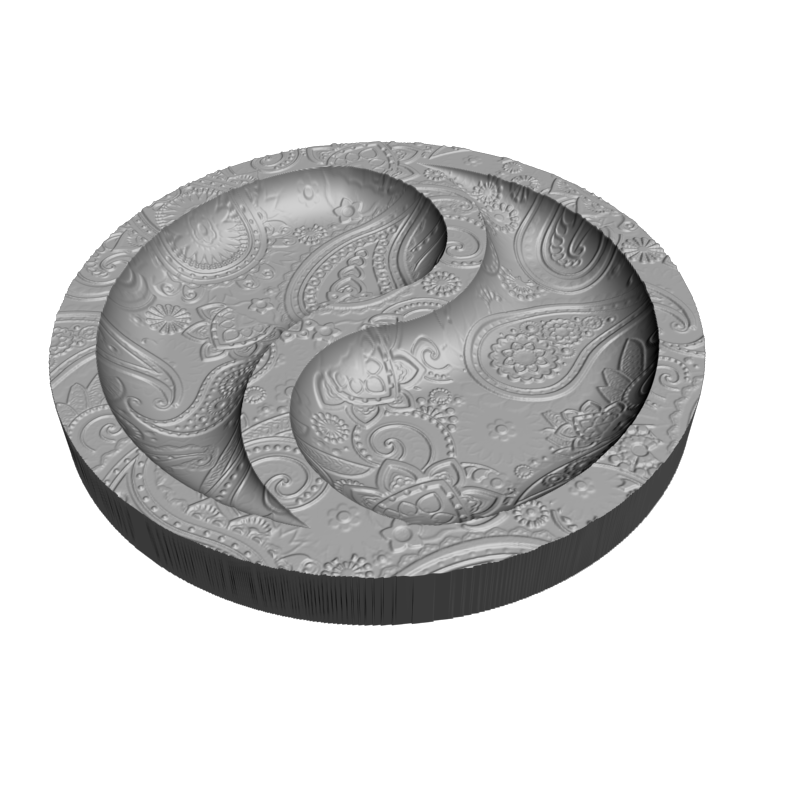 картинка Менажница Ин-Ян H5-108 3D-STL.COM