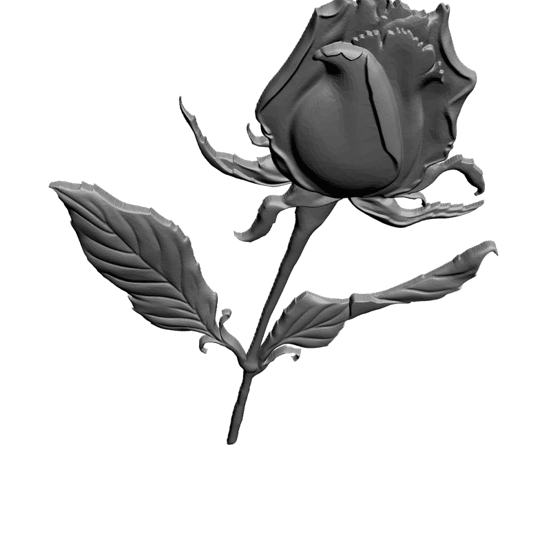картинка Роза F4-042 3D-STL.COM