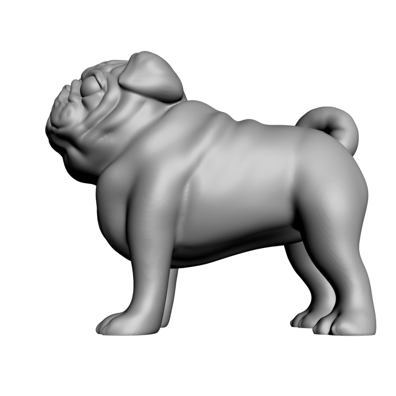 картинка Мопс F1-283 3D-STL.COM
