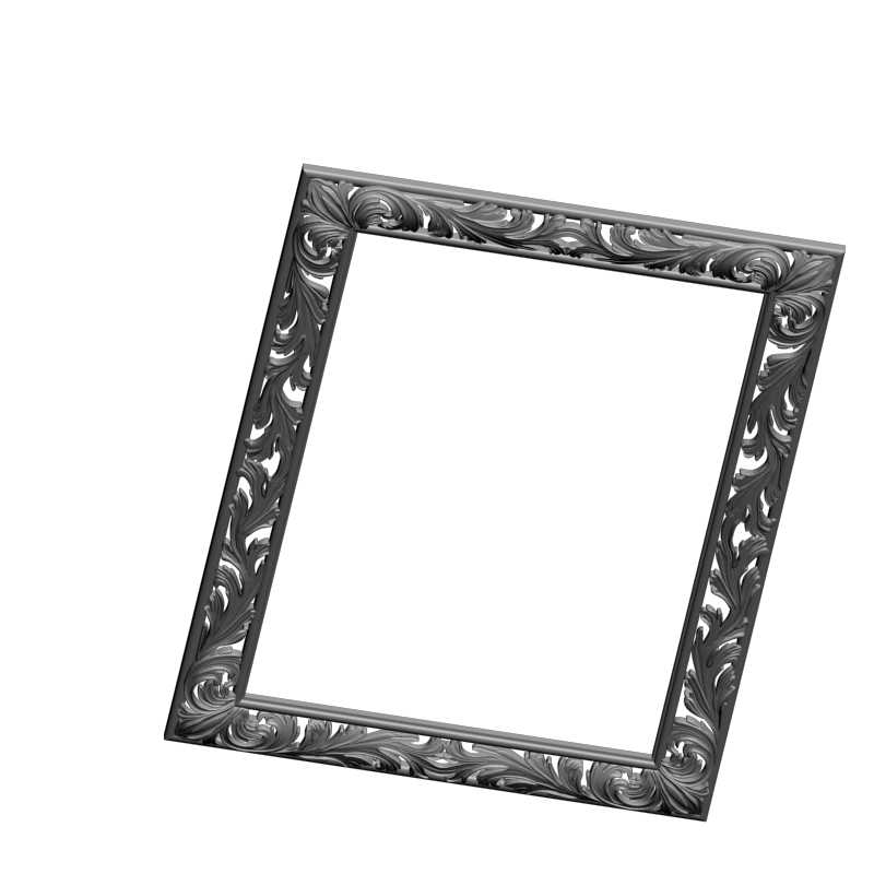 картинка Рамка резная под зеркало D14-678 3D-STL.COM