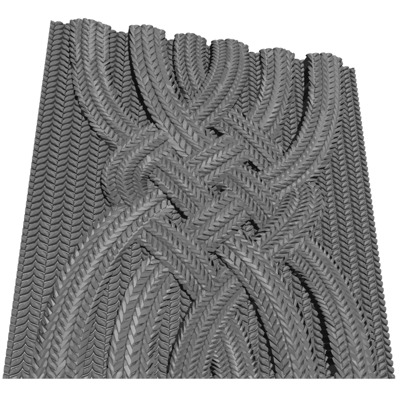 картинка Плетение косичкой D18-029 3D-STL.COM