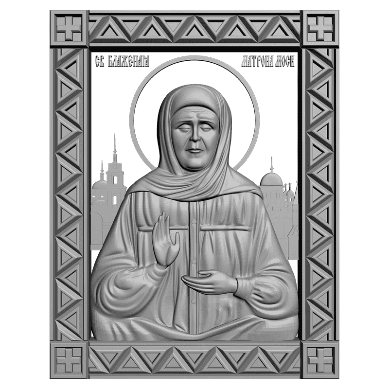 картинка Святая блаженая Матрона Московская V3-132 3D-STL.COM