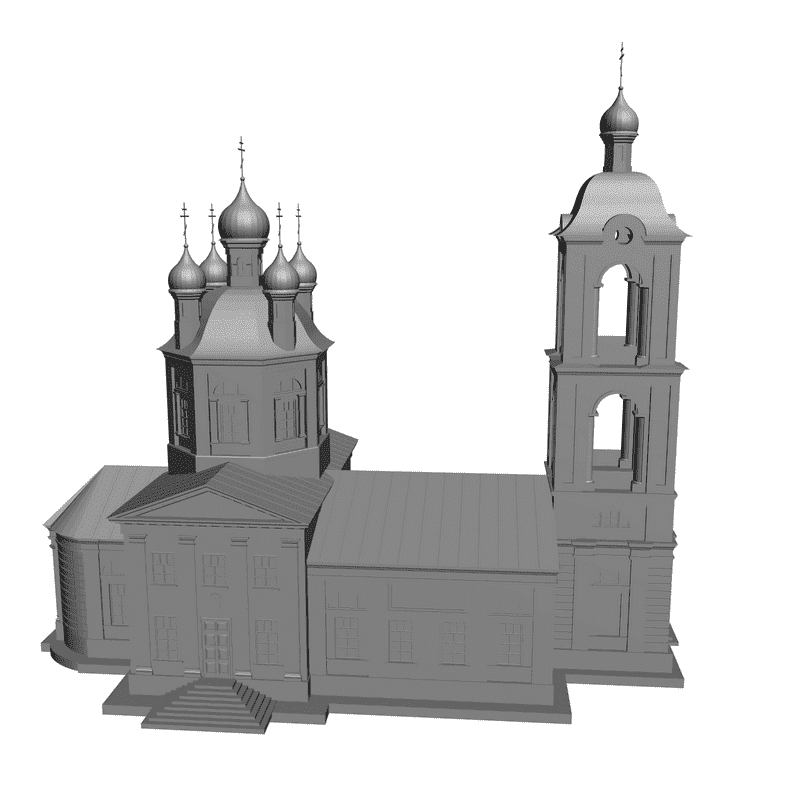 картинка Церковь H1-004 3D-STL.COM