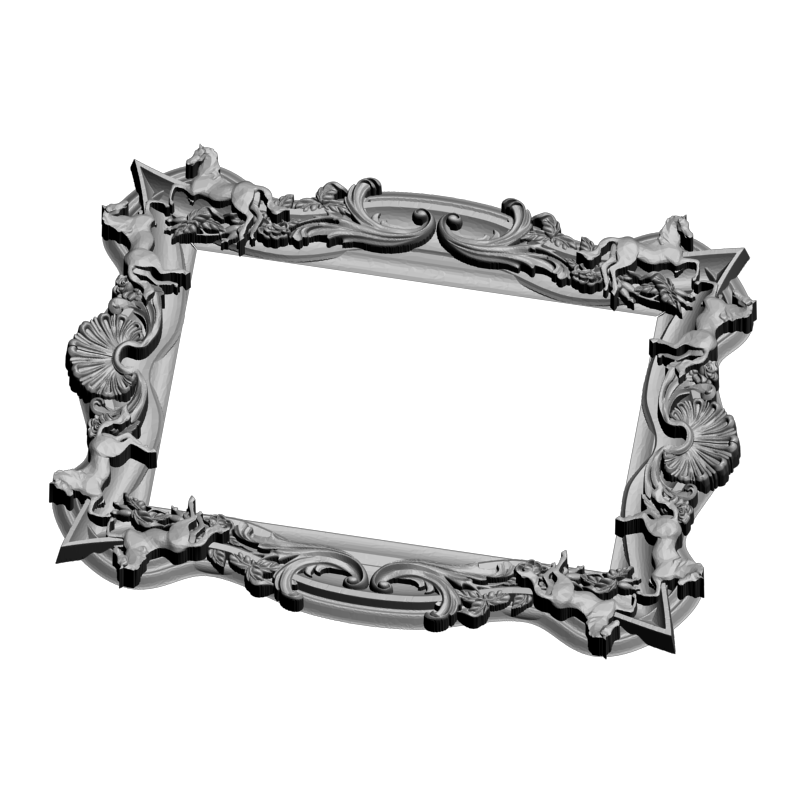 картинка Рамка резная под зеркало D14-683 3D-STL.COM