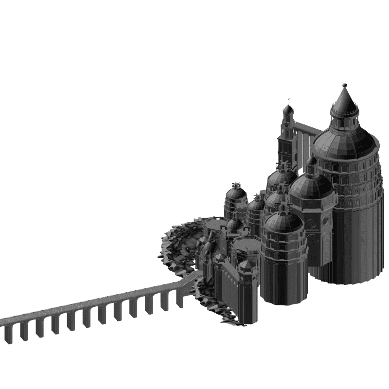 картинка Крепость H1-015 3D-STL.COM