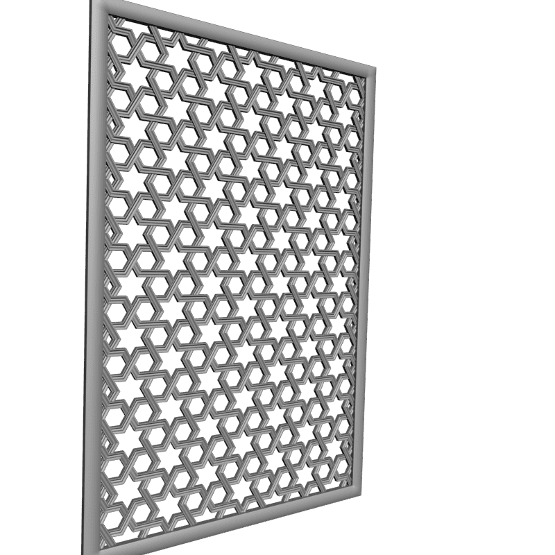 картинка Решётка декоративная D15-021 3D-STL.COM