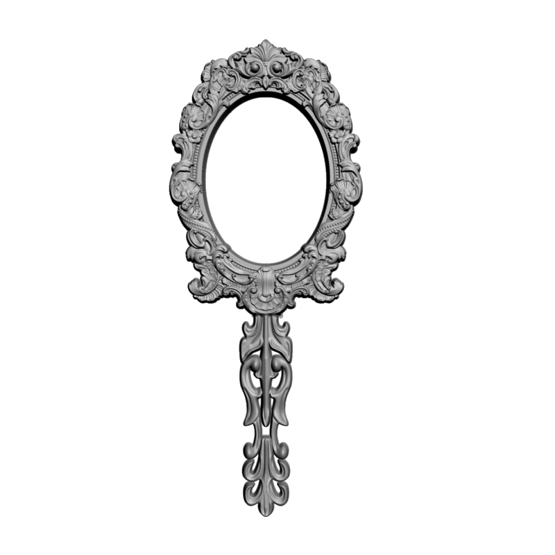 картинка Зеркальце резное D14-702 3D-STL.COM