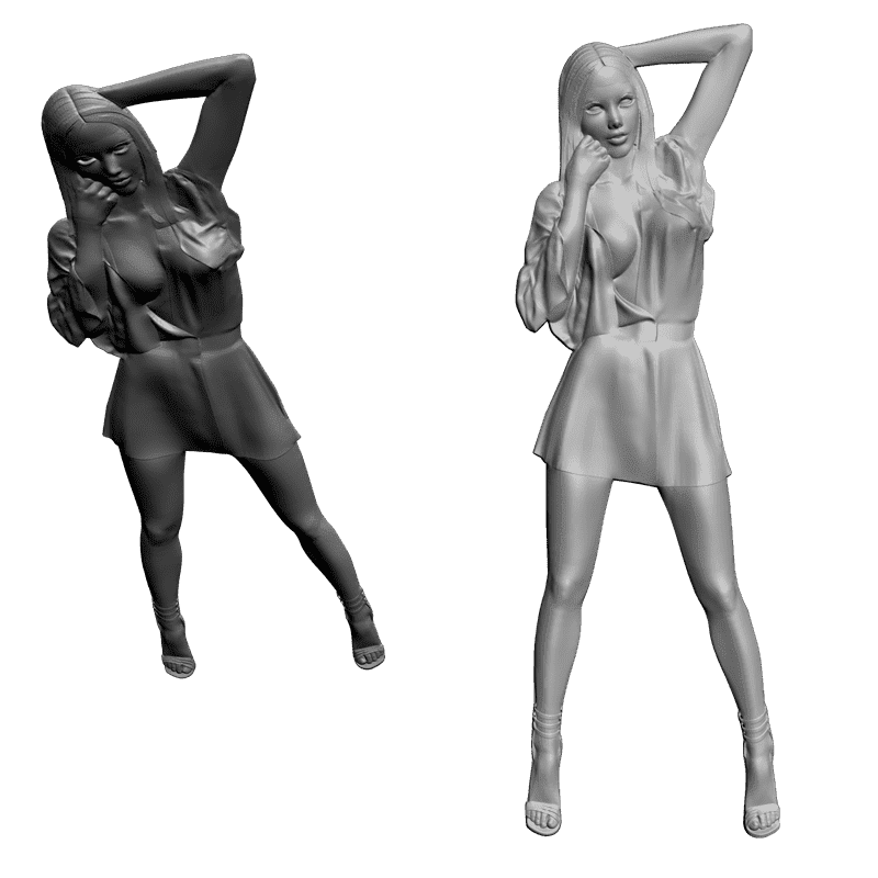 картинка Девушка L1-062 3D-STL.COM