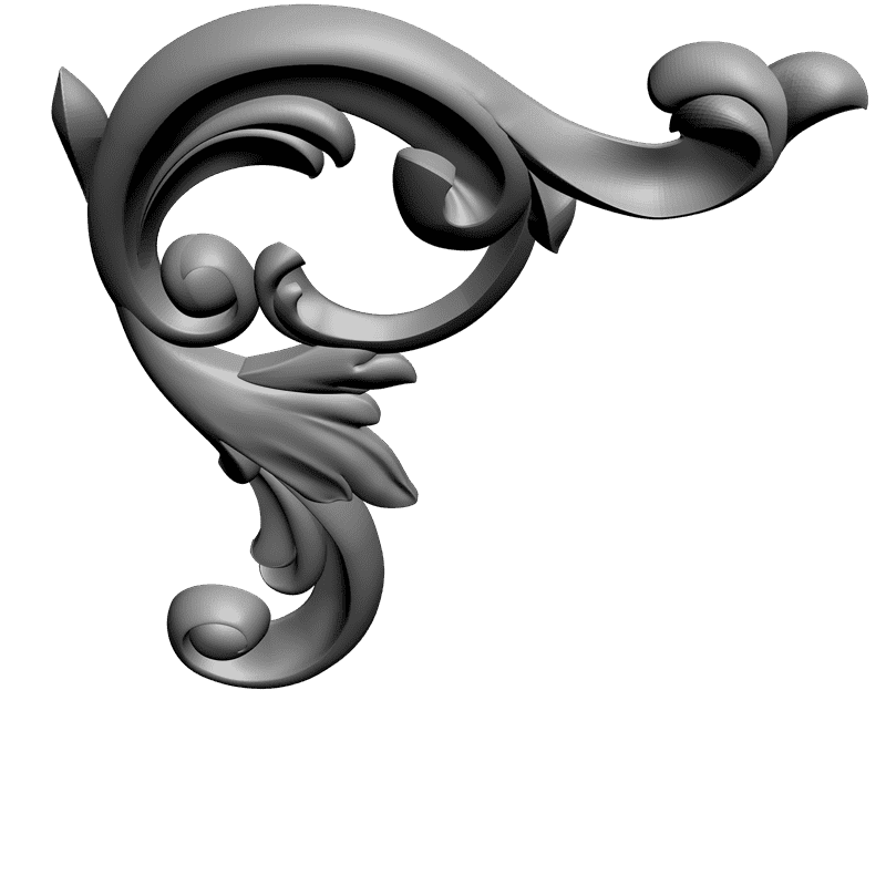 картинка Угловой элемент D19-036 3D-STL.COM