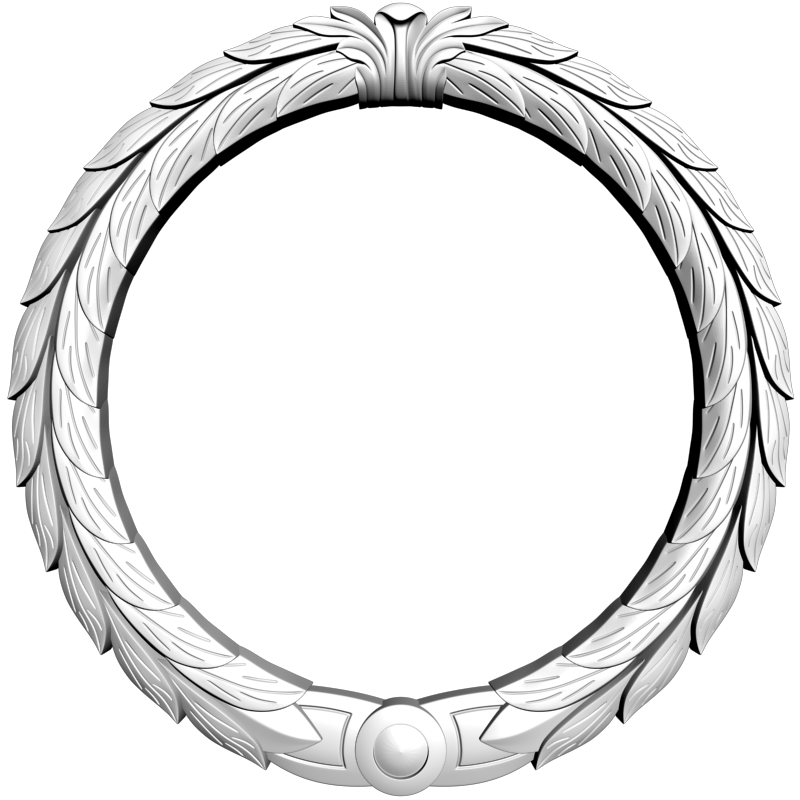 картинка Рамка Венок D14-393 3D-STL.COM