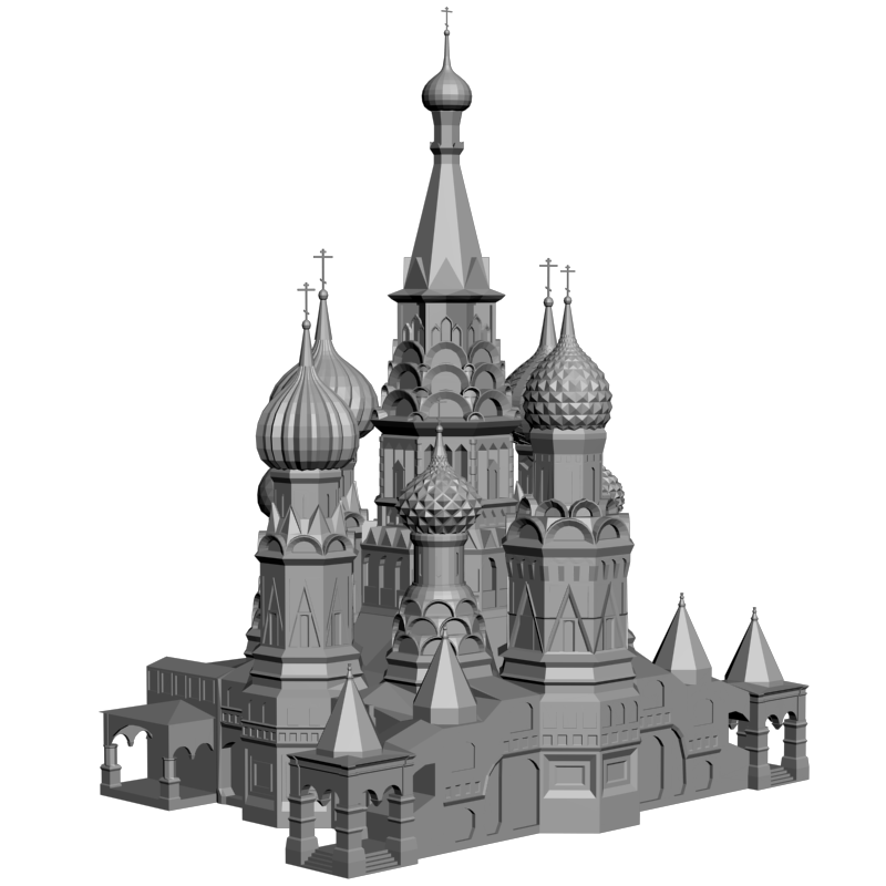 картинка Покровский Собор H1-035 3D-STL.COM