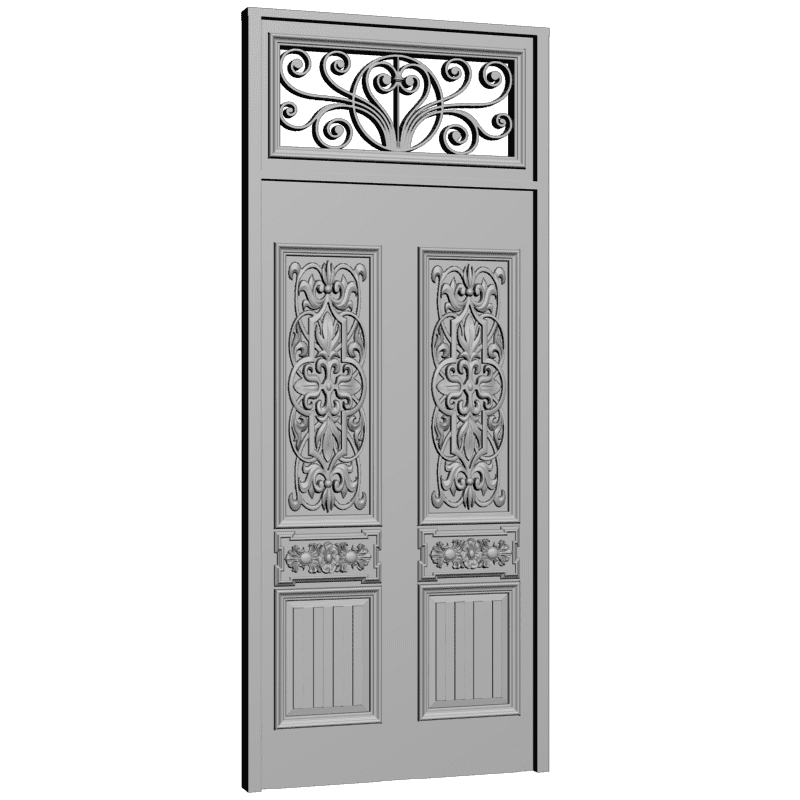 картинка Двери резные H3-074 3D-STL.COM