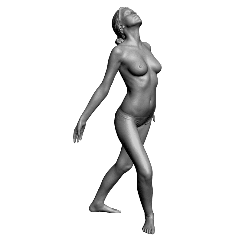 картинка Голая девушка L3-232 3D-STL.COM