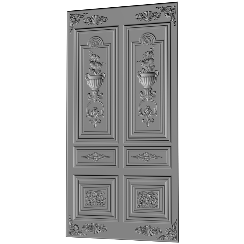 картинка Двери резные H3-071 3D-STL.COM