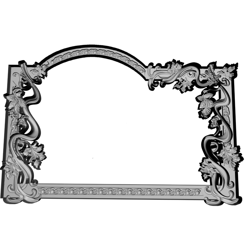 картинка Рама резная D14-692 3D-STL.COM