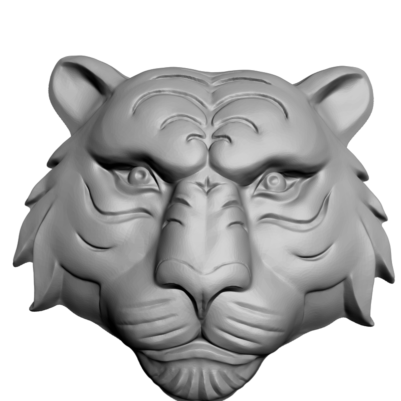 картинка Голова тигра F1-279 3D-STL.COM