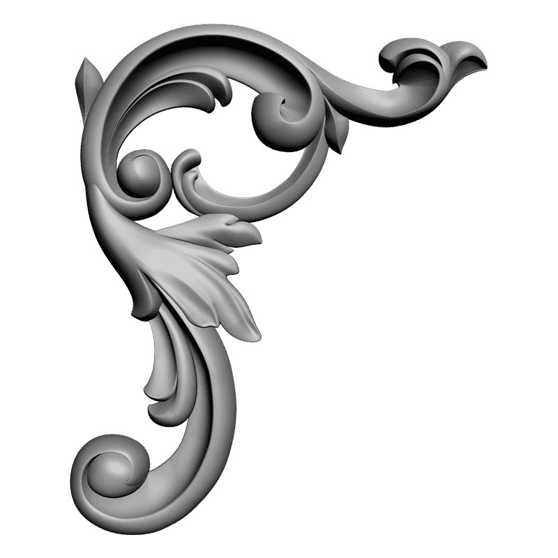 картинка Угловой элемент D19-036 3D-STL.COM