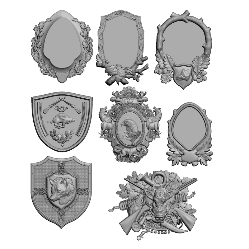 картинка Набор картушей 8 шт D7-064 3D-STL.COM