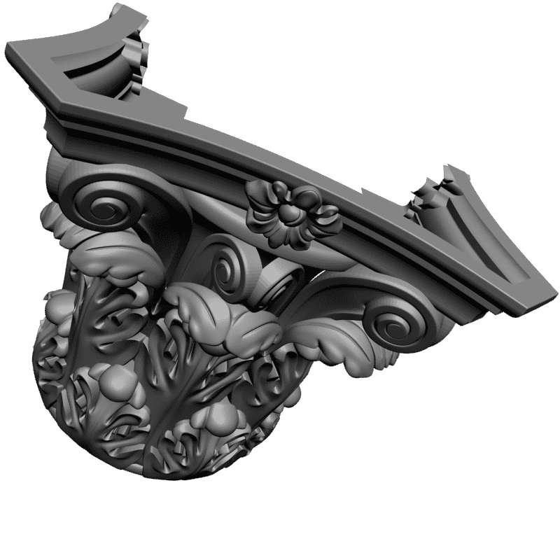 картинка Капитель D6-045 3D-STL.COM