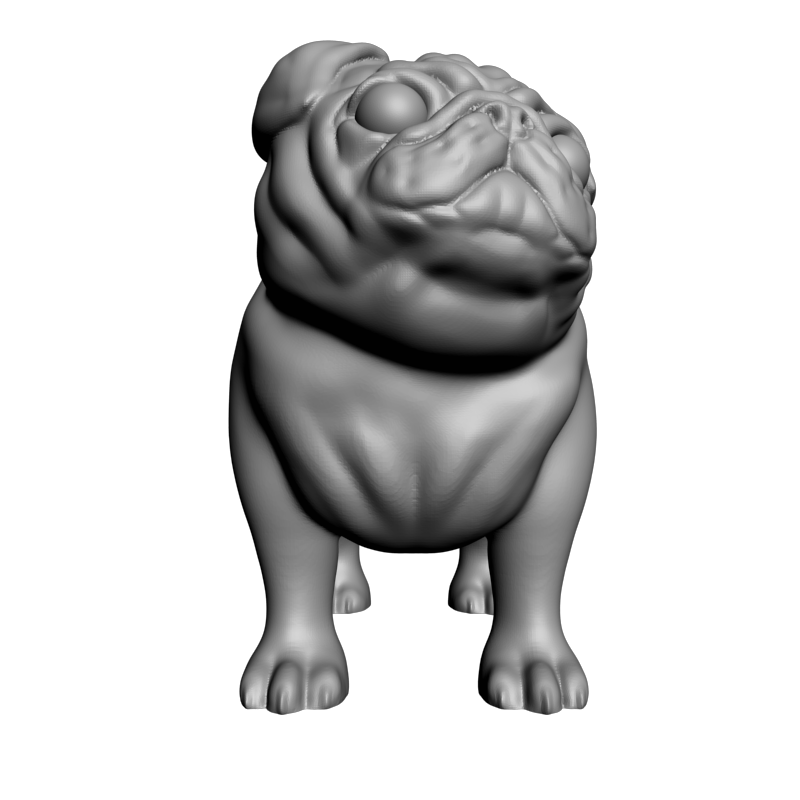 картинка Мопс F1-283 3D-STL.COM