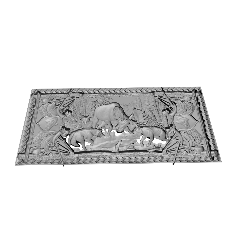 картинка Нарды Лось против Волков PI2-140 3D-STL.COM