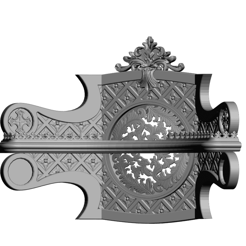 картинка Угловая полка M13-038 3D-STL.COM