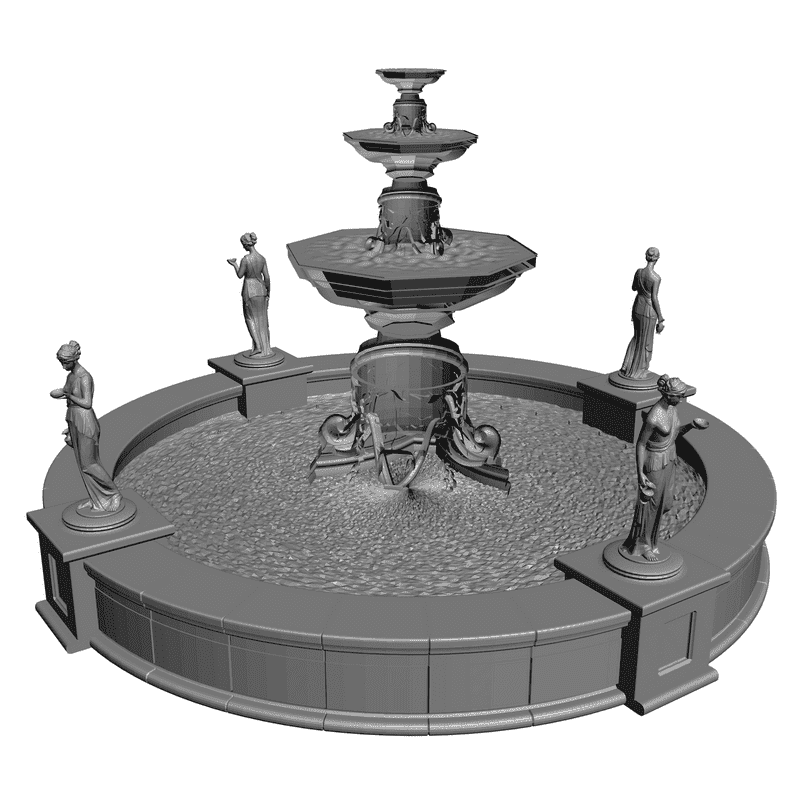 картинка Фонтан H1-007 3D-STL.COM
