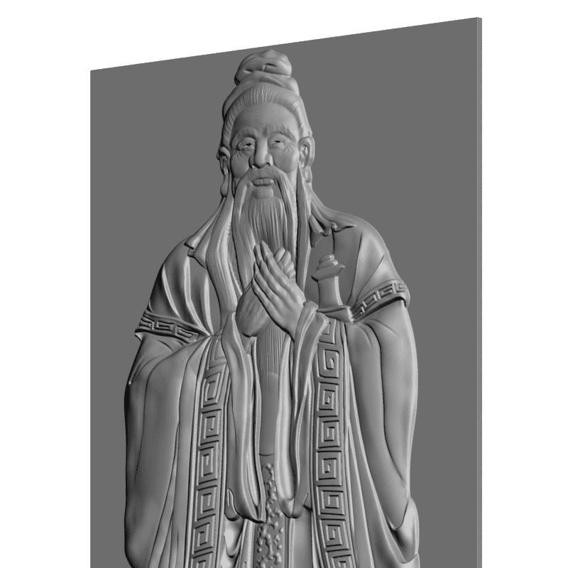 картинка Конфуций L1-073 3D-STL.COM
