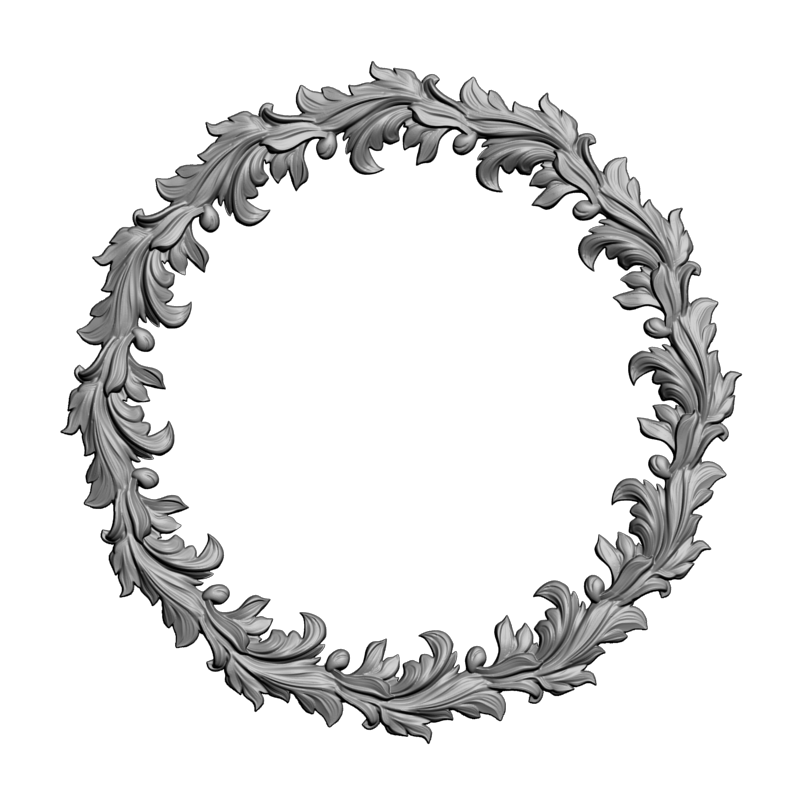 картинка Декор обруч D14-706 3D-STL.COM