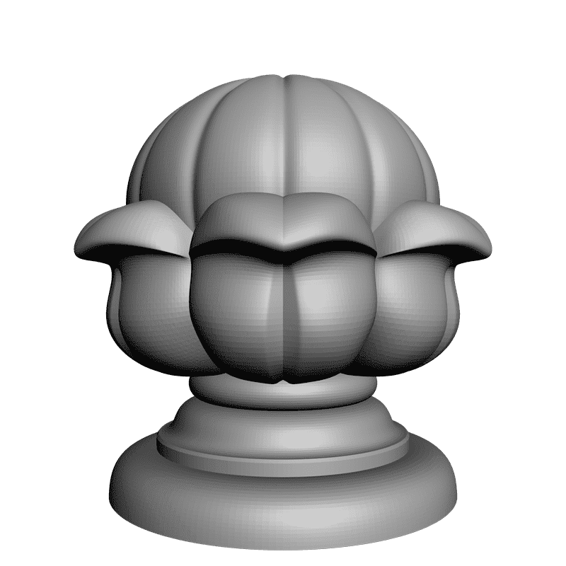 картинка Шишка резная D20-011 3D-STL.COM