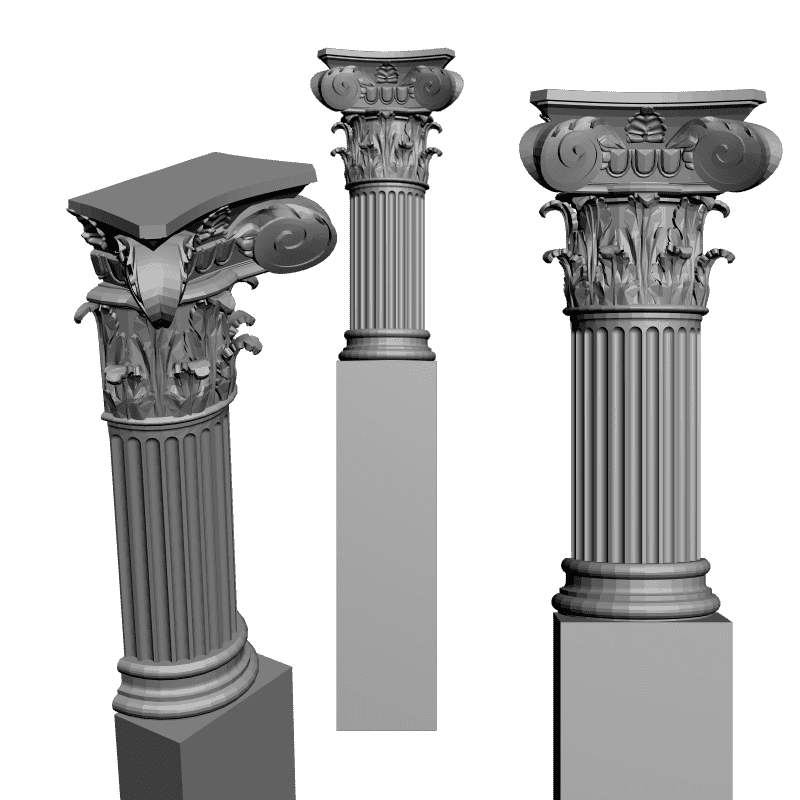 картинка Колонна D8-017 3D-STL.COM