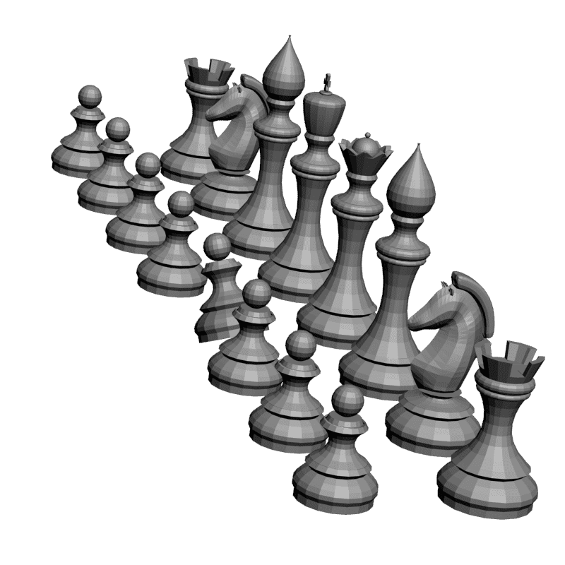 картинка Набор класических шахмат PI3-087 3D-STL.COM