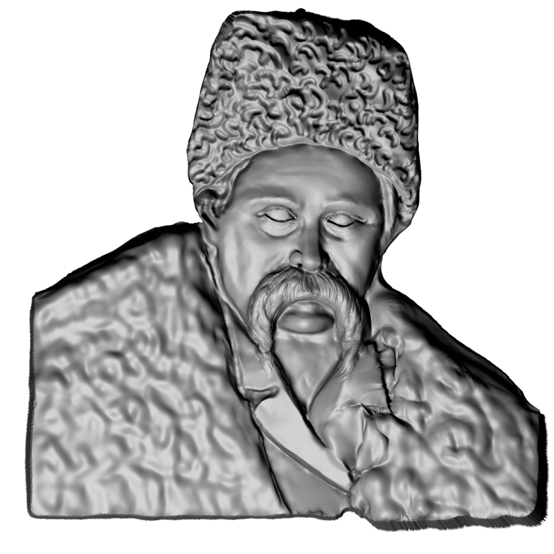 картинка Тарас Шевченко L1-116 3D-STL.COM