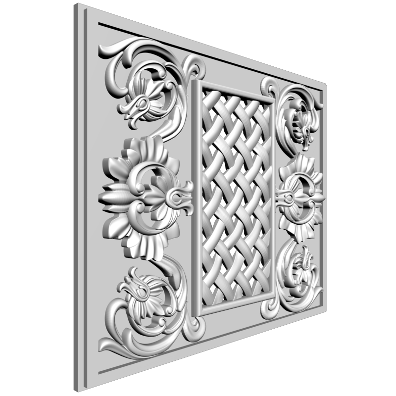 картинка Решётка декоративная D15-027 3D-STL.COM